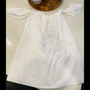 Charlotte Russe white sundress w/ bare shoulder